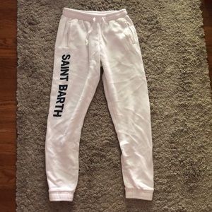 Brandy Melville saint barth white sweatpants